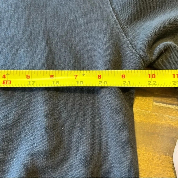 Off White Blue Collar Crewneck Sweater Virgil Abloh Streetwear Logo Small Black - Picture 12 of 13